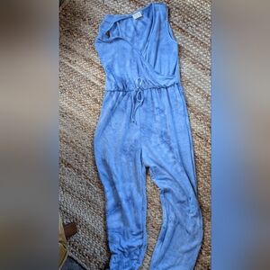Peach Love California Light Blue Wrap Jumpsuit